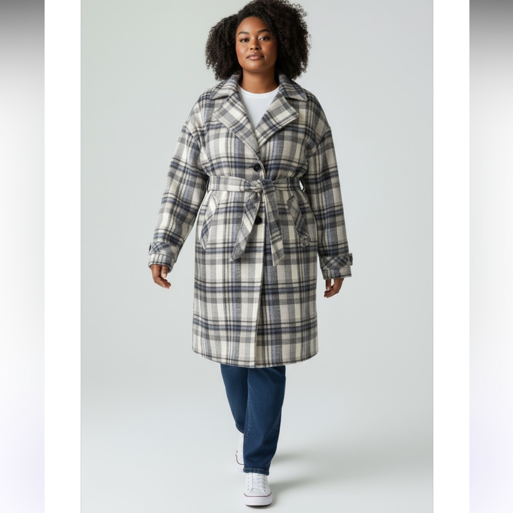 Bernardo  Anthropology  Plaid Coat